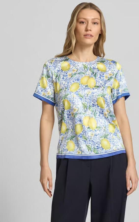 Christian Berg Woman Selection Blouseshirt van satijn in all-over look - Foto 2