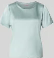 Christian Berg Woman Selection Blouseshirt van satijn met ronde hals