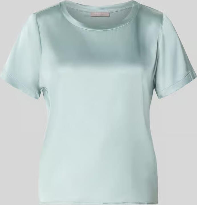 Christian Berg Woman Selection Blouseshirt van satijn met ronde hals - Foto 2