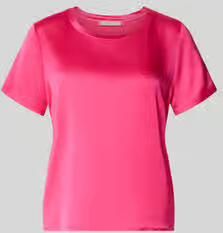 Christian Berg Woman Selection Blouseshirt van satijn met ronde hals