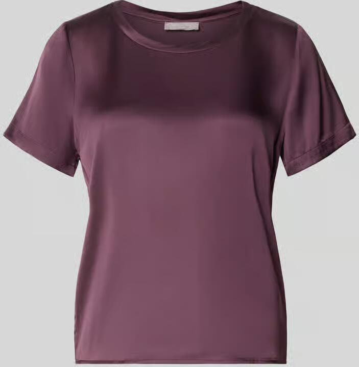 Christian Berg Woman Selection Blouseshirt van satijn met ronde hals - Foto 2