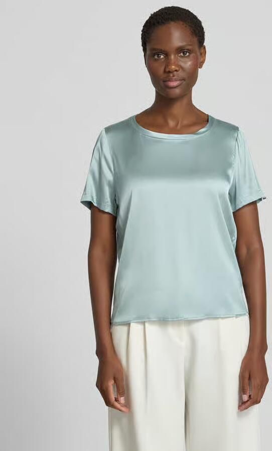 Christian Berg Woman Selection Blouseshirt van satijn met ronde hals - Foto 2