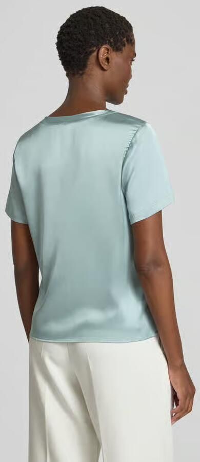 Christian Berg Woman Selection Blouseshirt van satijn met ronde hals - Foto 3