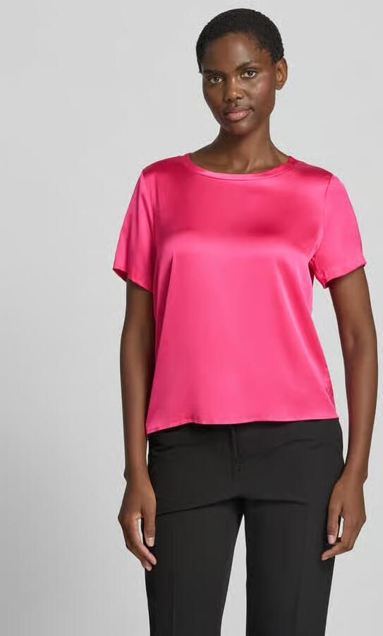 Christian Berg Woman Selection Blouseshirt van satijn met ronde hals - Foto 2