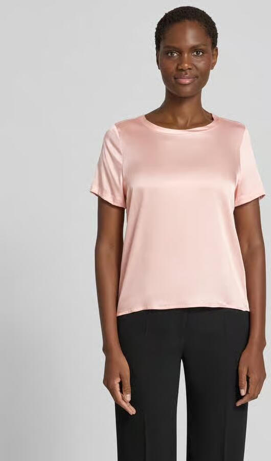 Christian Berg Woman Selection Blouseshirt van satijn met ronde hals - Foto 3