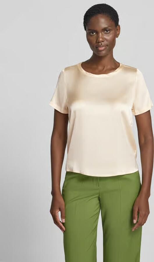 Christian Berg Woman Selection Blouseshirt van satijn met ronde hals - Foto 2