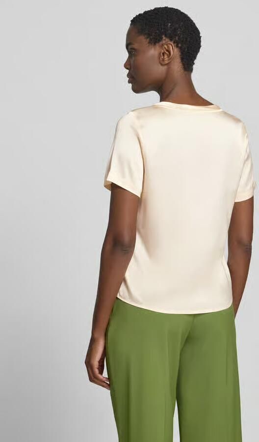Christian Berg Woman Selection Blouseshirt van satijn met ronde hals - Foto 3