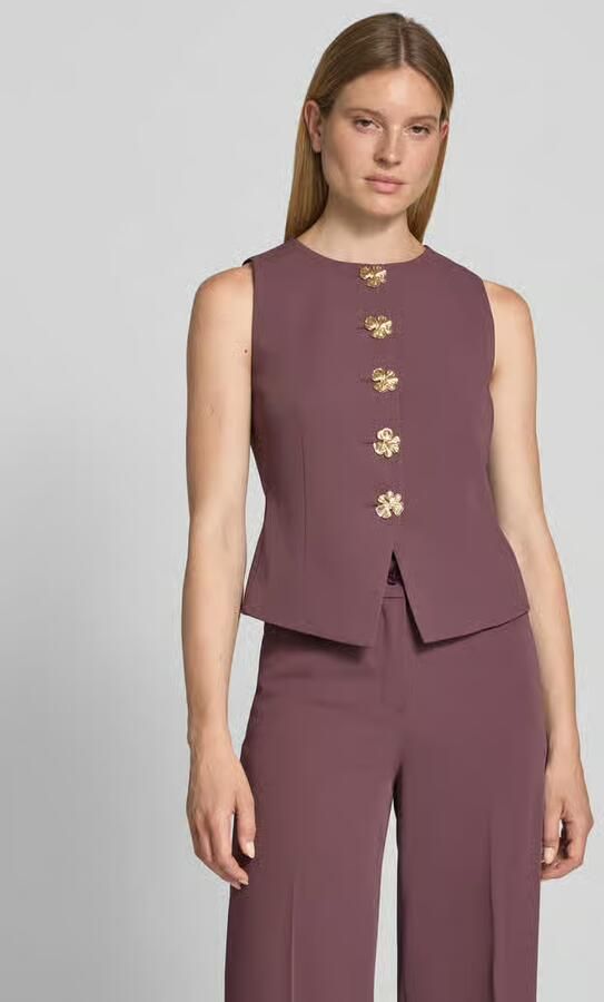 Christian Berg Woman Selection Bodywarmer met ronde hals en knoopsluiting - Foto 2