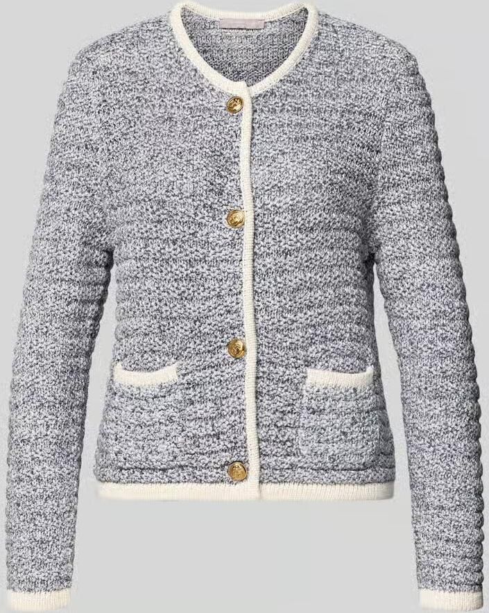 Christian Berg Woman Selection Gebreid vest met ronde hals en knoopsluiting - Foto 2
