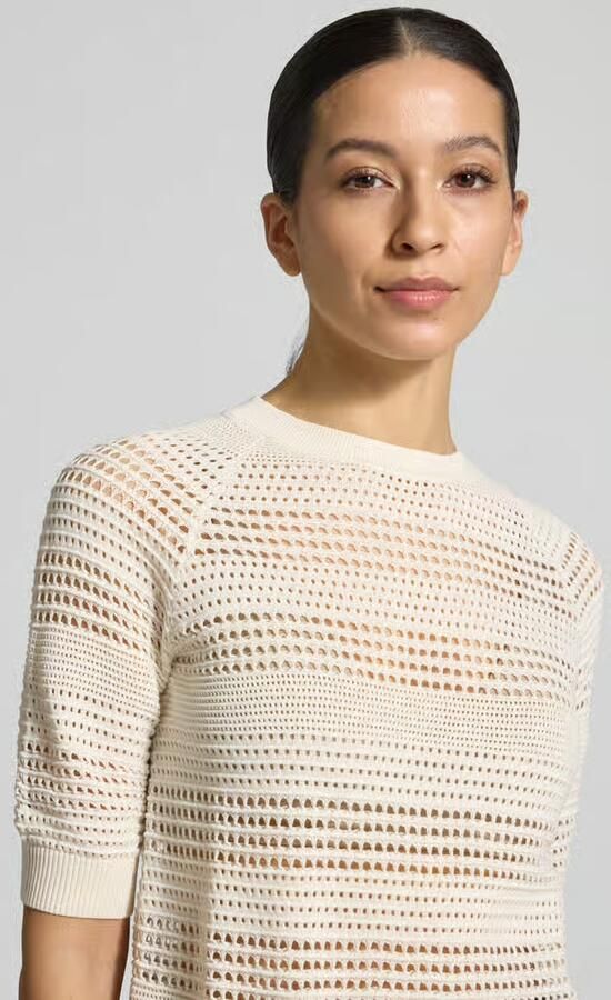 Christian Berg Woman Selection Gebreid shirt met 1 2-mouw en geribde boorden