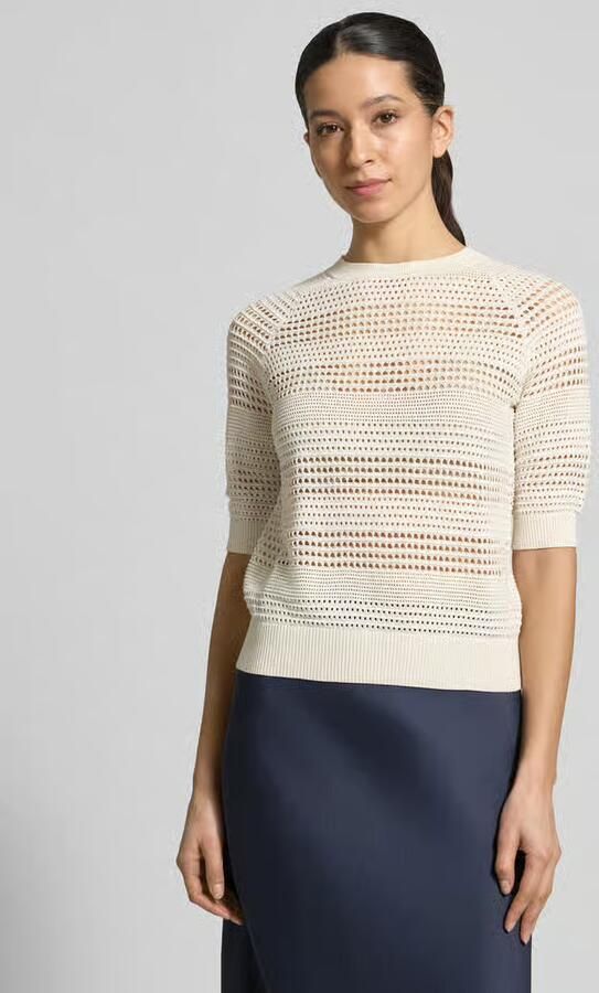 Christian Berg Woman Selection Gebreid shirt met 1 2-mouw en geribde boorden - Foto 3