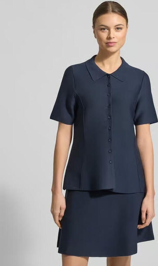 Christian Berg Woman Selection Gebreid shirt van Viscosemix met Knoopsluiting - Foto 4
