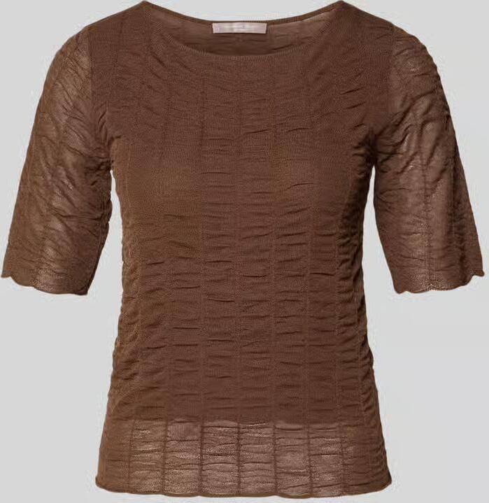 Christian Berg Woman Selection Gebreid shirt van viscosemix met ronde hals - Foto 2