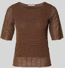 Christian Berg Woman Selection Gebreid shirt van viscosemix met ronde hals