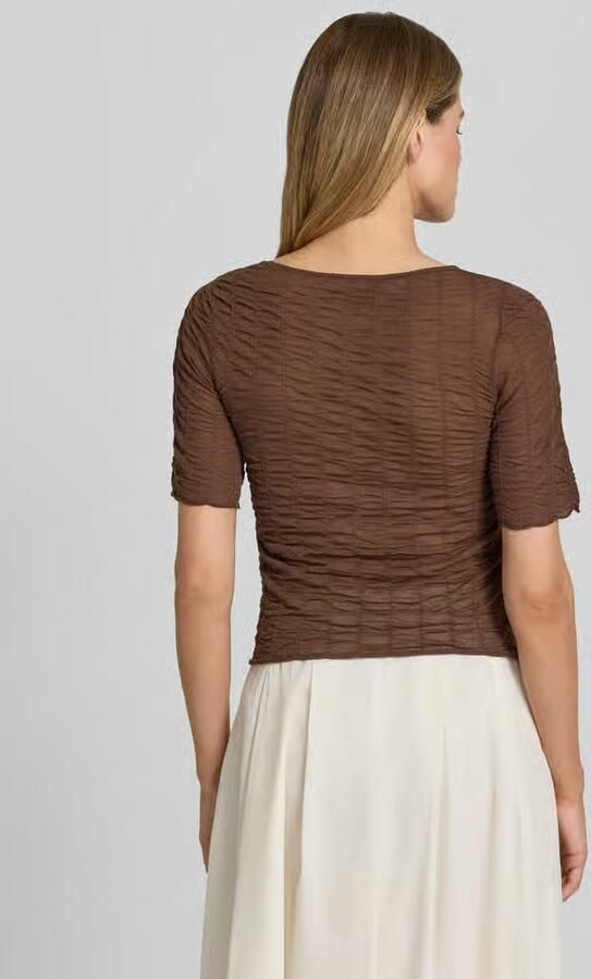 Christian Berg Woman Selection Gebreid shirt van viscosemix met ronde hals - Foto 2