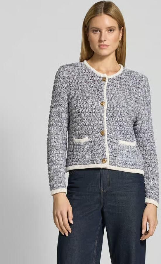 Christian Berg Woman Selection Gebreid vest met ronde hals en knoopsluiting - Foto 4