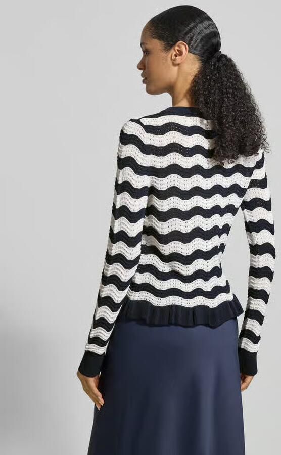 Christian Berg Woman Selection Gebreid vest met ronde hals en knoopsluiting - Foto 2