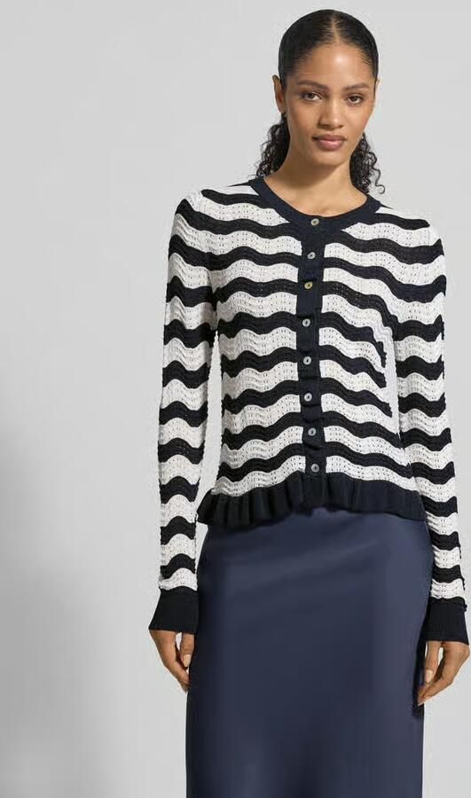 Christian Berg Woman Selection Gebreid vest met ronde hals en knoopsluiting - Foto 3