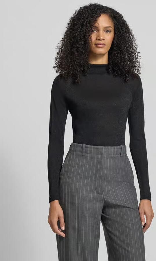 Christian Berg Woman Selection Gebreide pullover van viscosemix met opstaande kraag - Foto 2