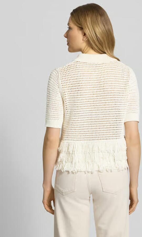 Christian Berg Woman Selection Gebreide top met franjes