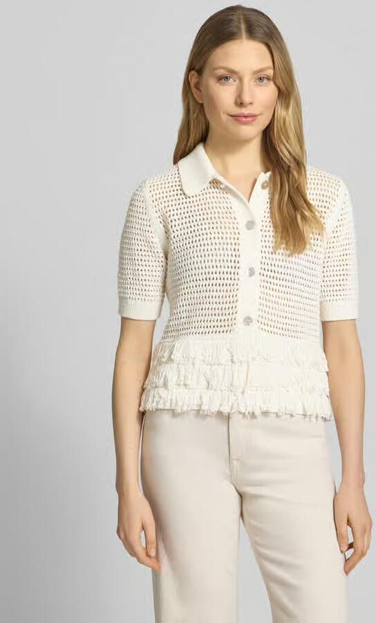 Christian Berg Woman Selection Gebreide top met franjes - Foto 4