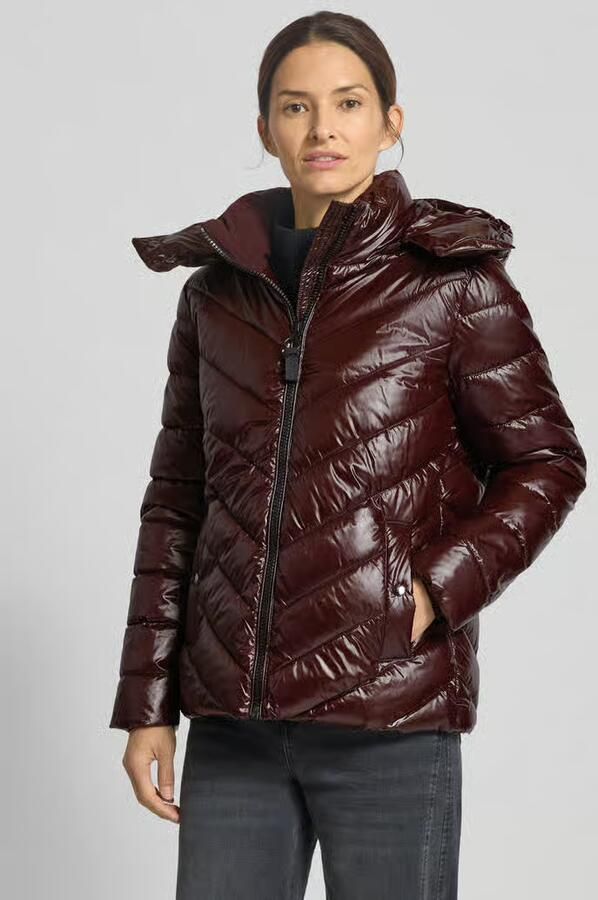 Christian Berg Woman Selection Gewatteerd jack met capuchon en ritssluiting - Foto 2