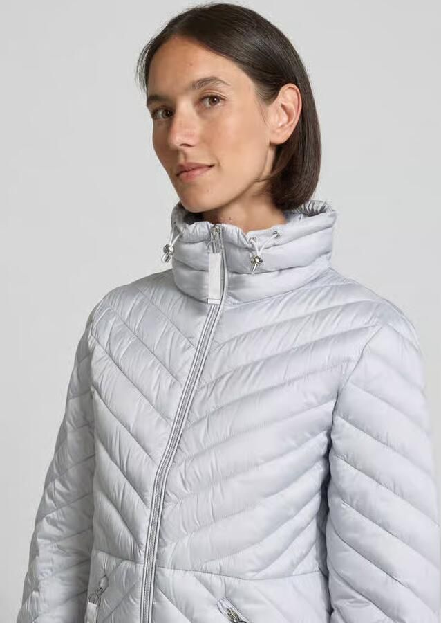 Christian Berg Woman Selection Gewatteerd jack met opstaande kraag en ritszakken