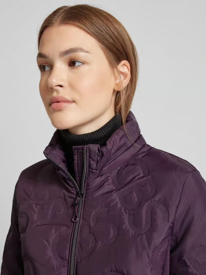 Christian Berg Woman Selection Hybride jack met inzet van scuba en capuchon