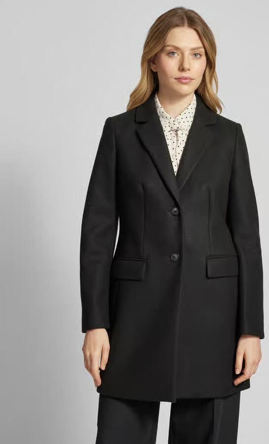 Christian Berg Woman Selection Lange jas met reverskraag en klepzakken - Foto 2