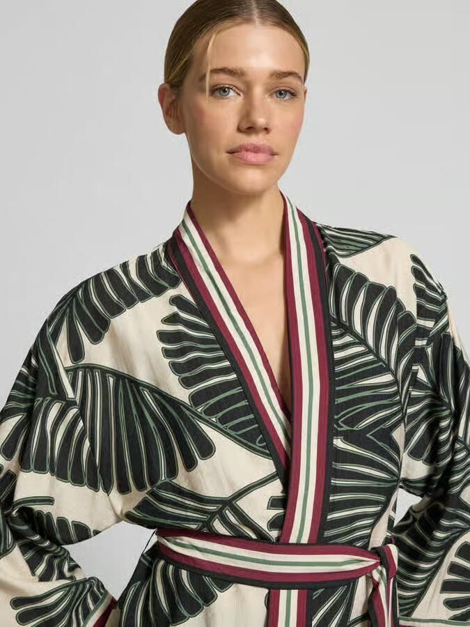 Christian Berg Woman Selection kaftan van viscosemix met florale all-over print