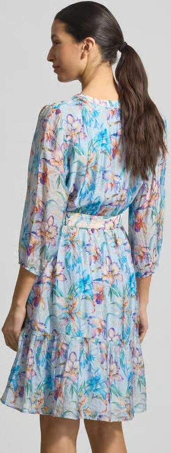 Christian Berg Woman Selection Knelange jurk in all-over look met riem