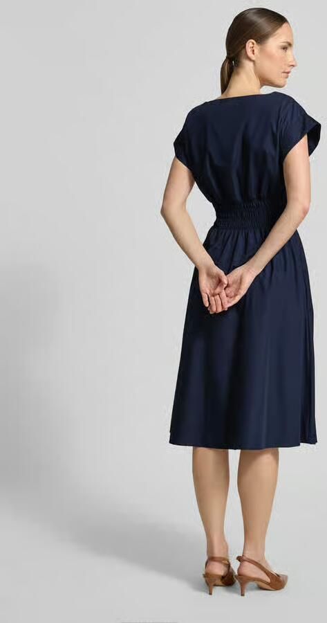 Christian Berg Woman Selection Knie-lange jurk met ronde hals - Foto 4