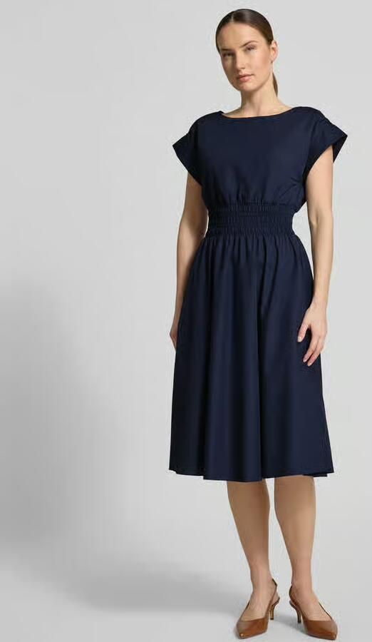 Christian Berg Woman Selection Knie-lange jurk met ronde hals - Foto 2