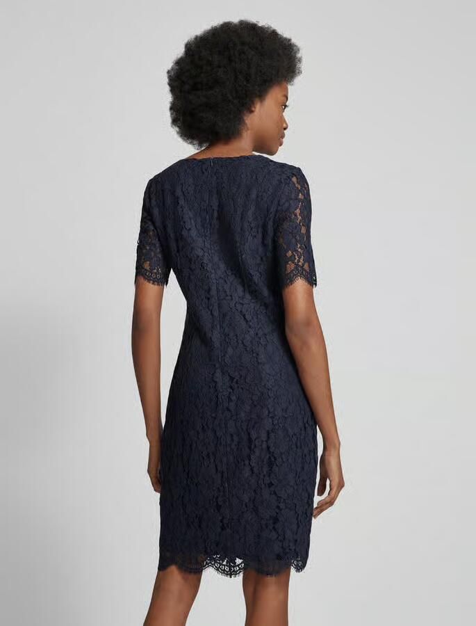 Christian Berg Woman Selection Knielange jurk met etskanteffect