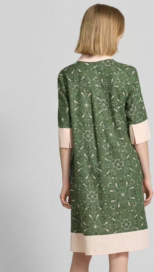 Christian Berg Woman Selection Knielange jurk met polokraag en korte knoopsluiting