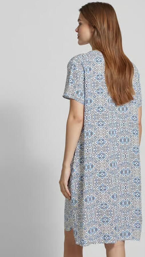 Christian Berg Woman Selection Knielange jurk van viscose met steekzakken