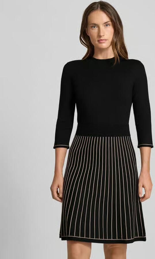 Christian Berg Woman Selection Knielange jurk van viscosemix in gebreide look