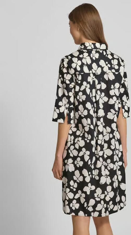Christian Berg Woman Selection Knielange overhemdjurk met 1 2-mouwen en knoopsluiting
