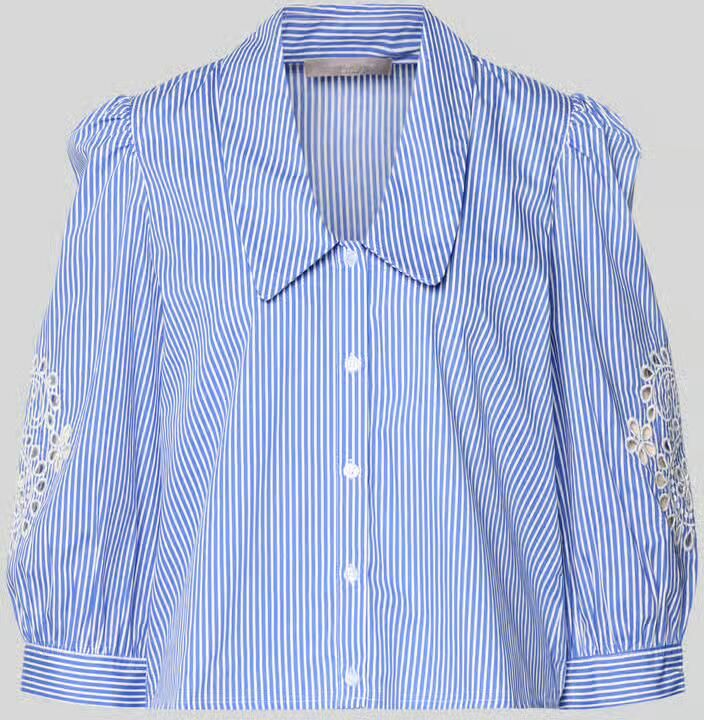 Christian Berg Woman Selection Korte blouse met ajourwerk en 3 4-mouw - Foto 2