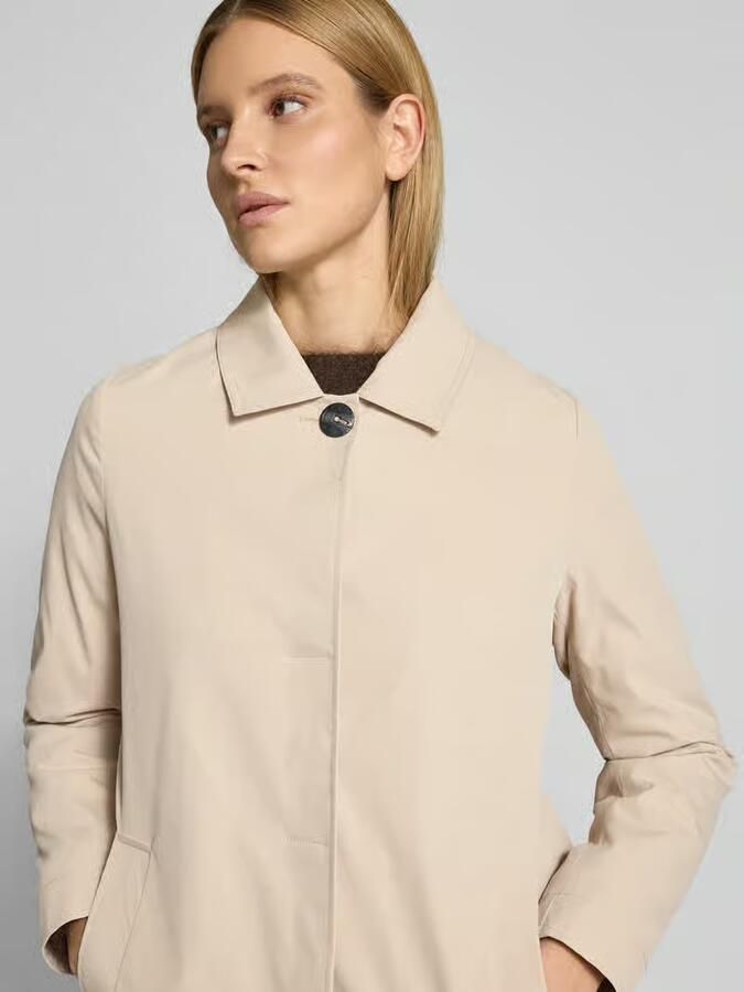 Christian Berg Woman Selection Lange jas met blinde knoopsluiting en steekzakken - Foto 2
