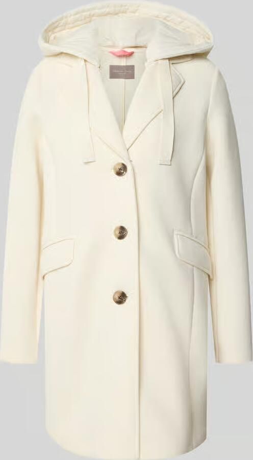 Christian Berg Woman Selection Lange jas met Capuchon en klepzakken