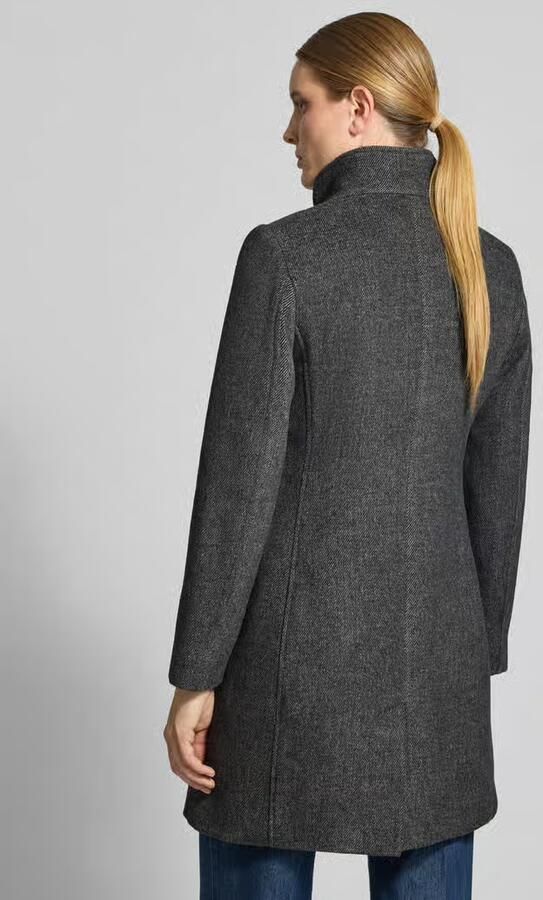 Christian Berg Woman Selection Lange jas met imitatiebont en klepzakken - Foto 3