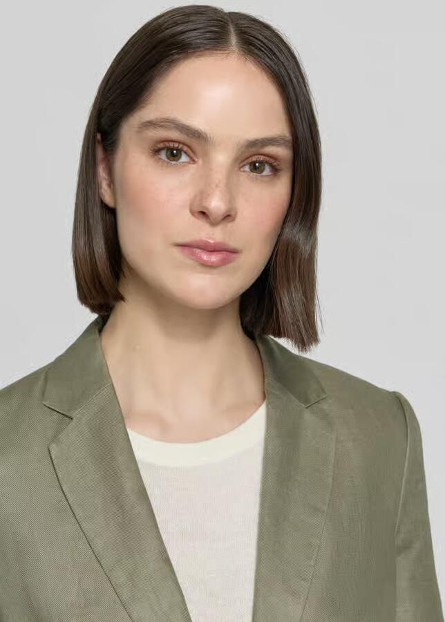 Christian Berg Woman Selection Linnen blazer van puur linnen met reverskraag