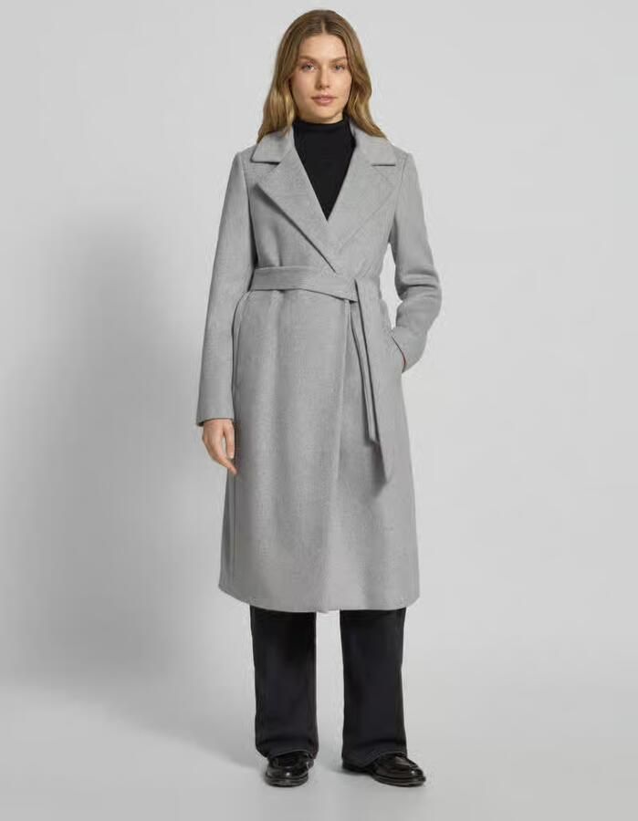 Christian Berg Woman Selection Loose fit lange jas met wol - Foto 2