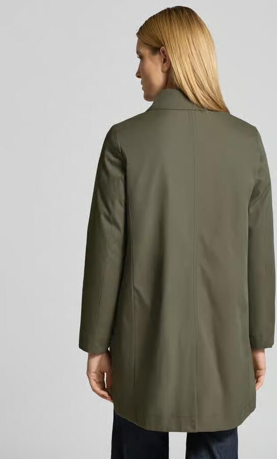Christian Berg Woman Selection Mantel met blinde knoopsluiting en steekzakken