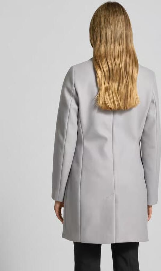 Christian Berg Woman Selection Lange jas met reverskraag en klepzakken