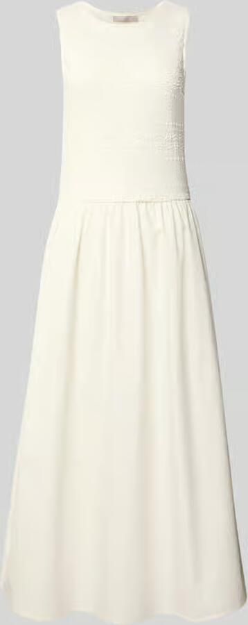 Christian Berg Woman Selection maxi-jurk met kant en ronde hals