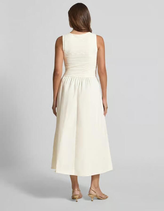 Christian Berg Woman Selection maxi-jurk met kant en ronde hals - Foto 2