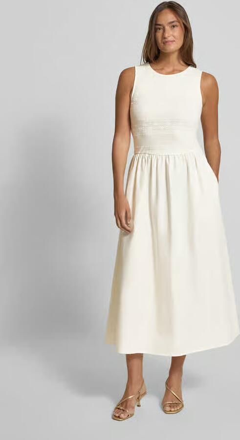 Christian Berg Woman Selection maxi-jurk met kant en ronde hals - Foto 3