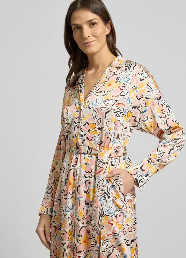 Christian Berg Woman Selection Midi-jurk met all-over motief - Foto 2
